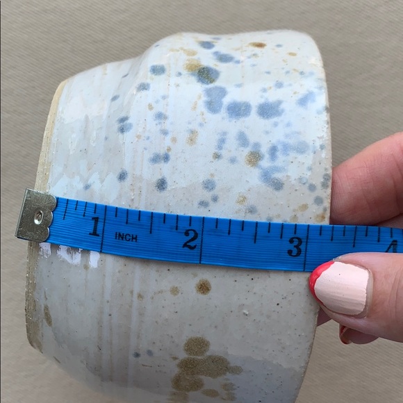 NWOT Handmade Glazed Stoneware Bowl - Picture 10 of 10